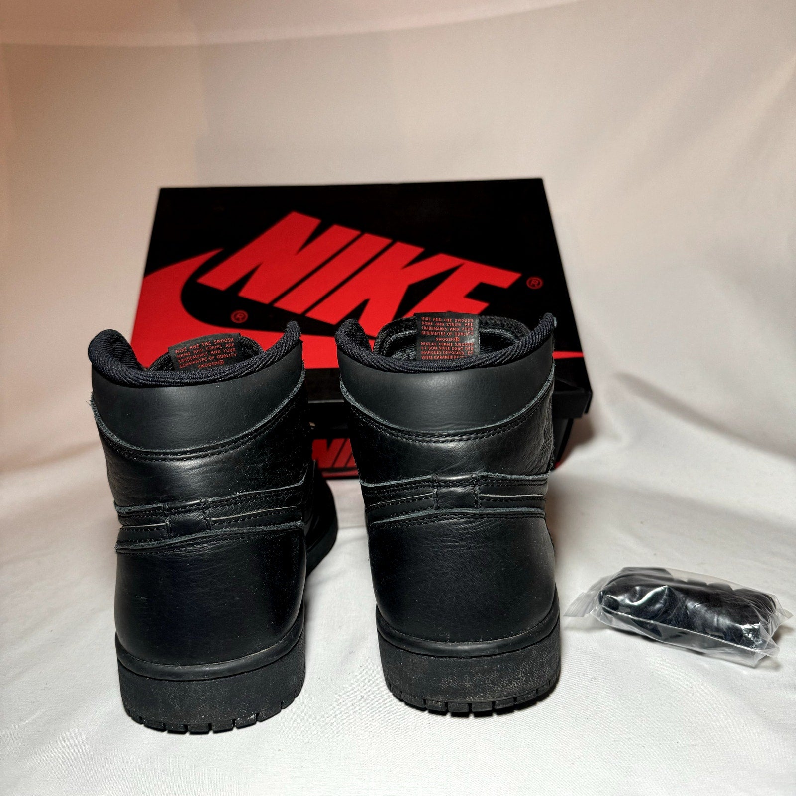 Air Jordan 1 Retro High OG Triple Black Men's Shoes - Size 9