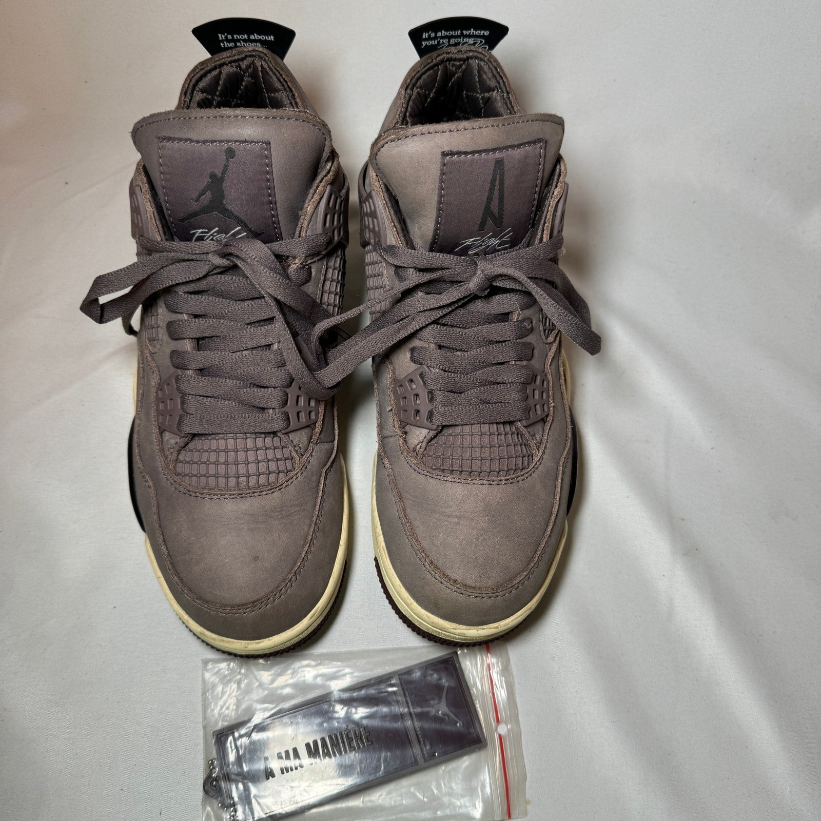 A Ma Maniére x Air Jordan 4 Retro Violet Ore Men's Shoes - Size 7.5