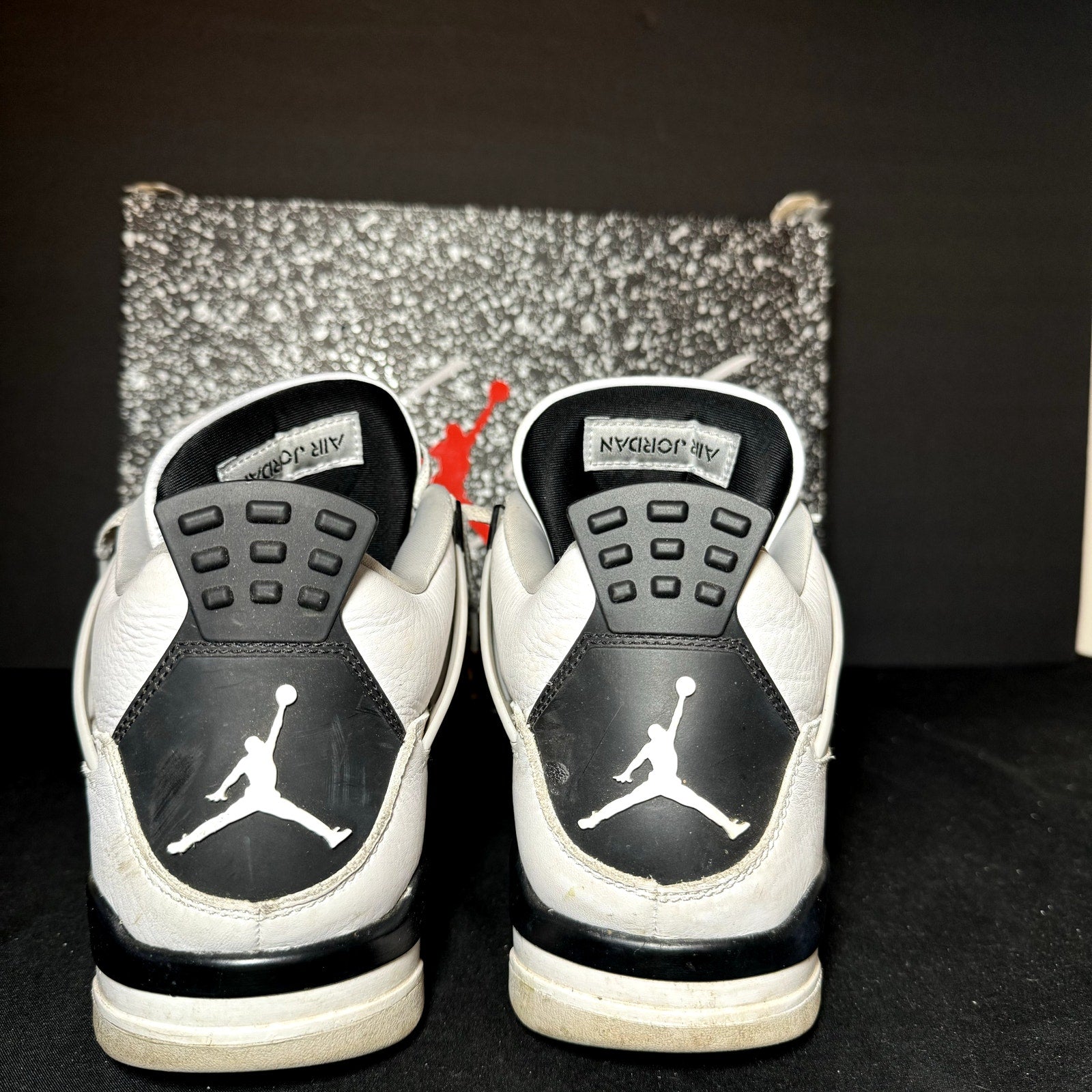 Air Jordan 4 Retro Military Black Men's Shoes - Size 9.5
