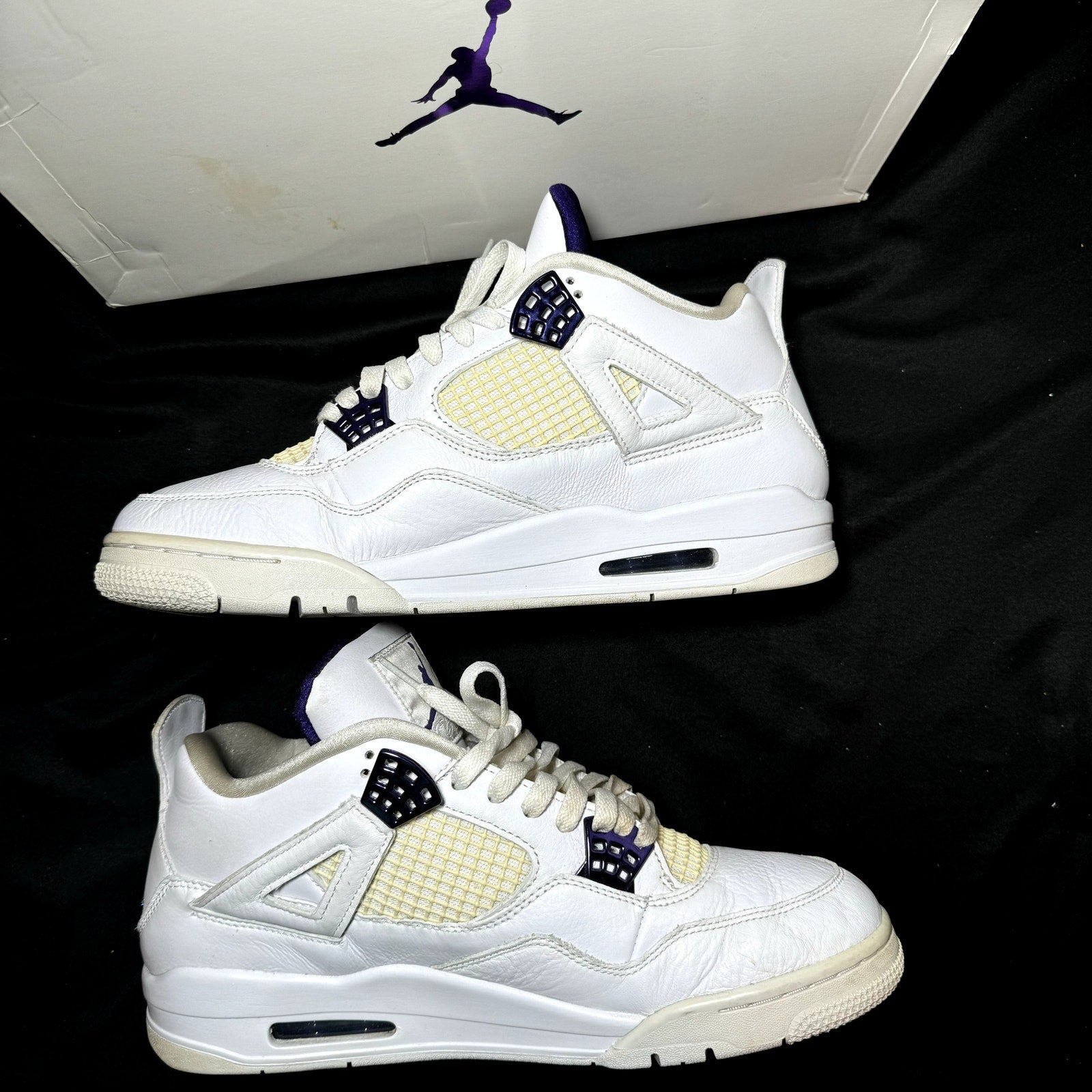 Air Jordan 4 Retro Purple Metallic Men's Shoes - Size 11.5