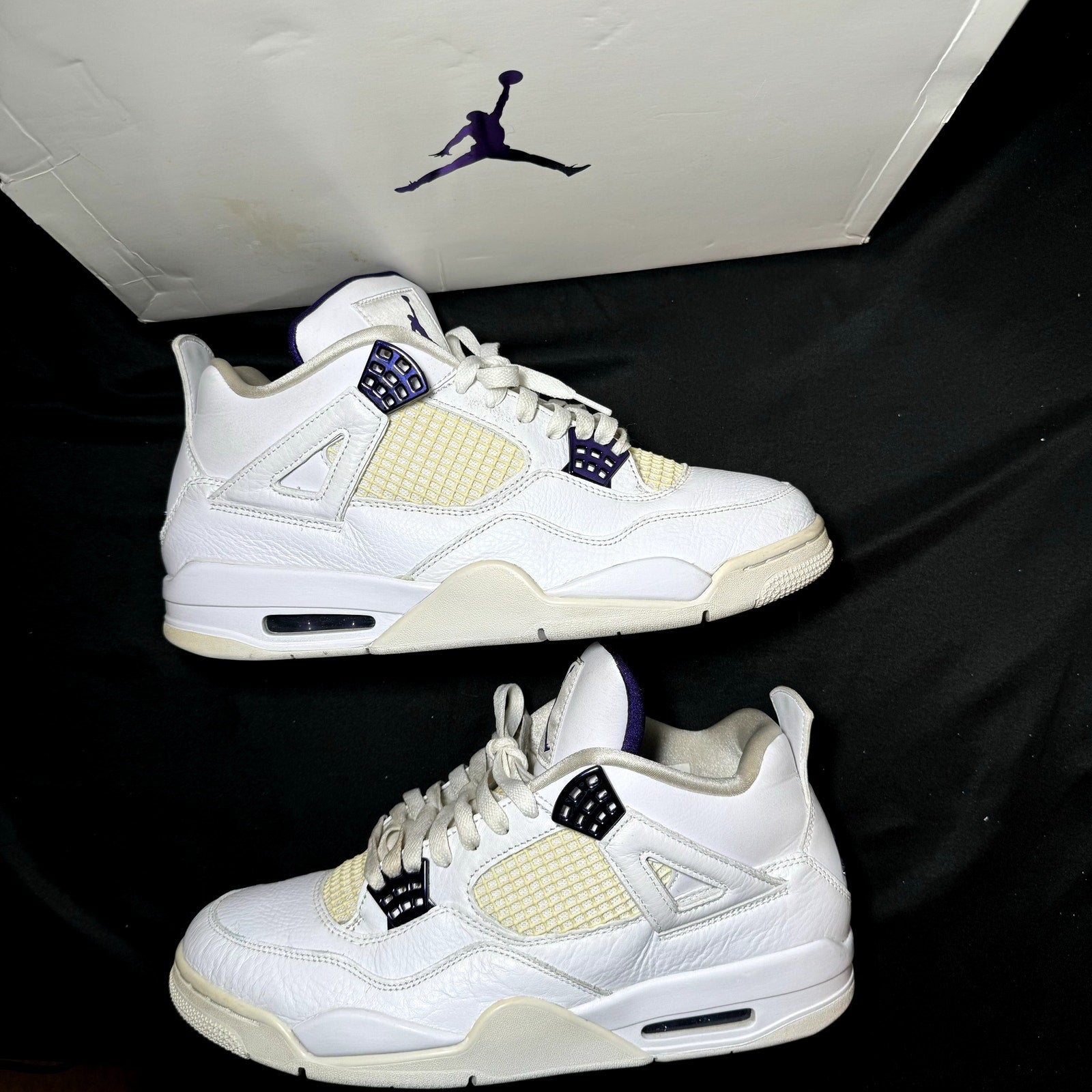 Air Jordan 4 Retro Purple Metallic Men's Shoes - Size 11.5