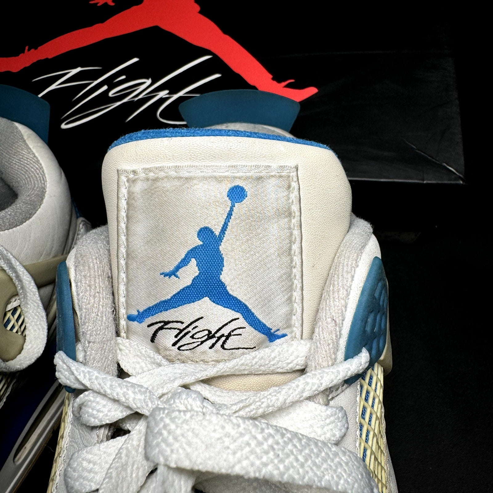 Air Jordan 4 Retro Military Blue 2012 Men's Shoes  - Size 12