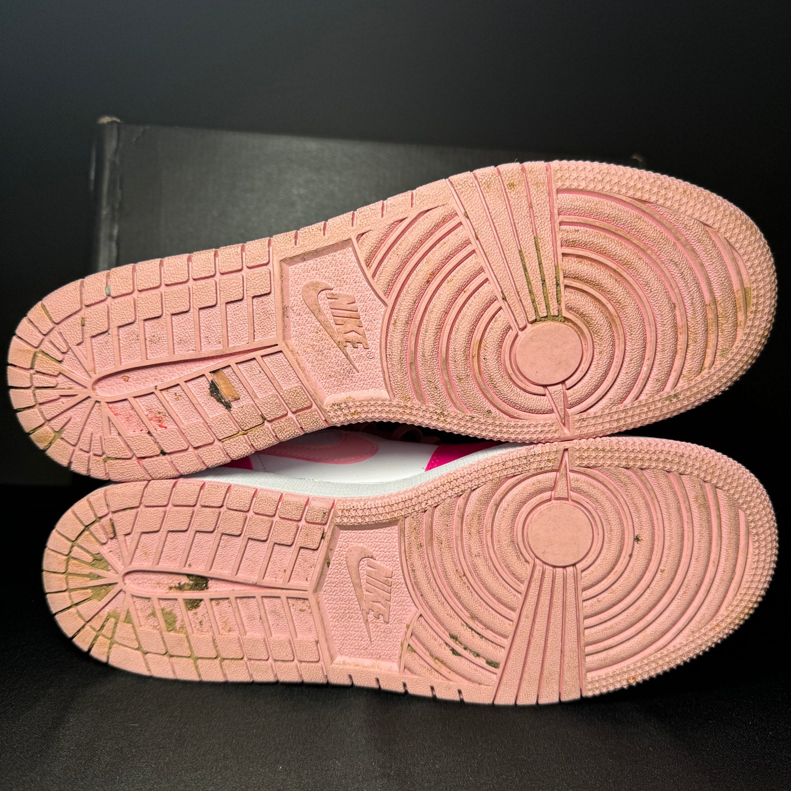 Air Jordan 1 Mid GS Fierce Pink Kids Shoes - Size 7