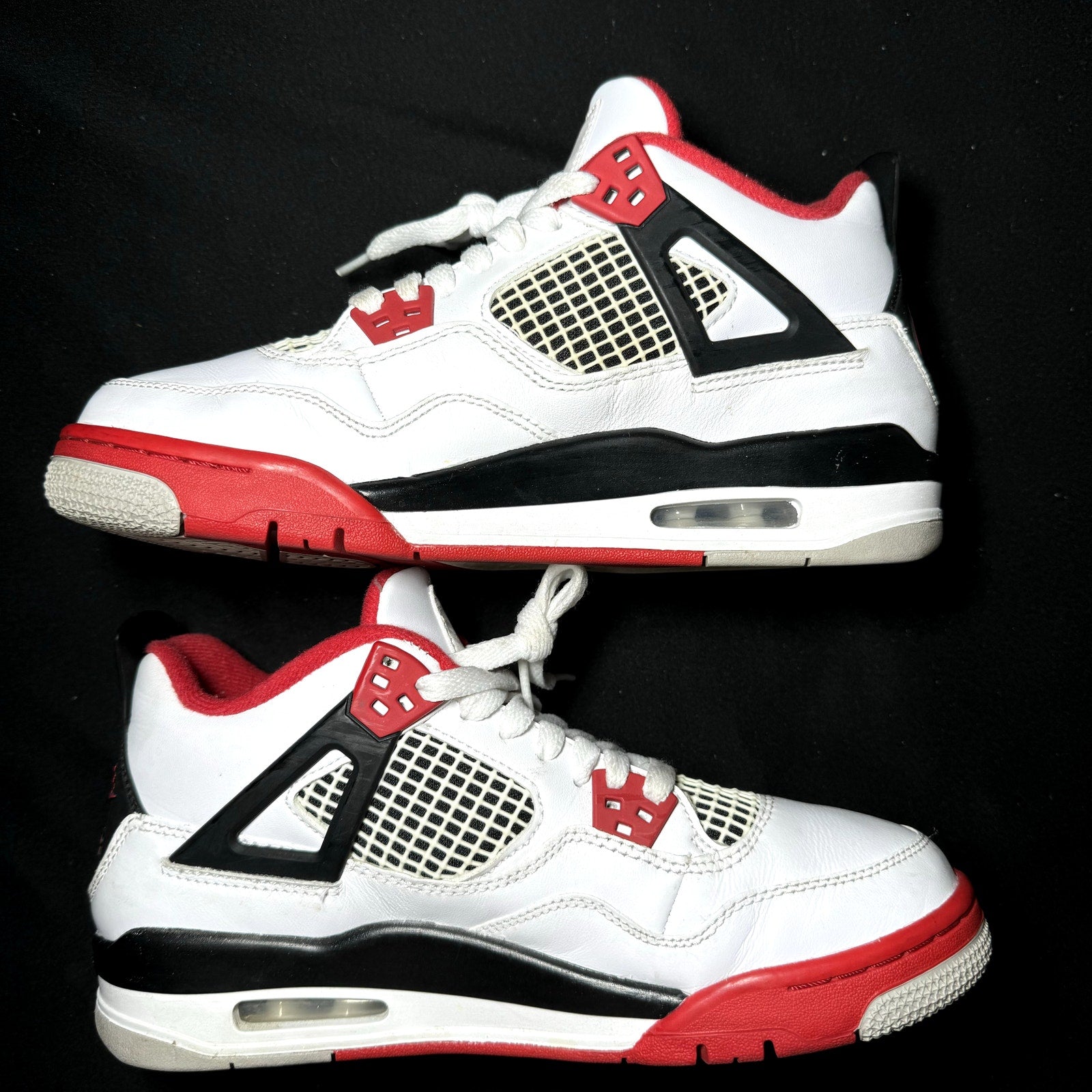Air Jordan 4 Retro OG GS Fire Red 2020 Kids Shoes - Size 7