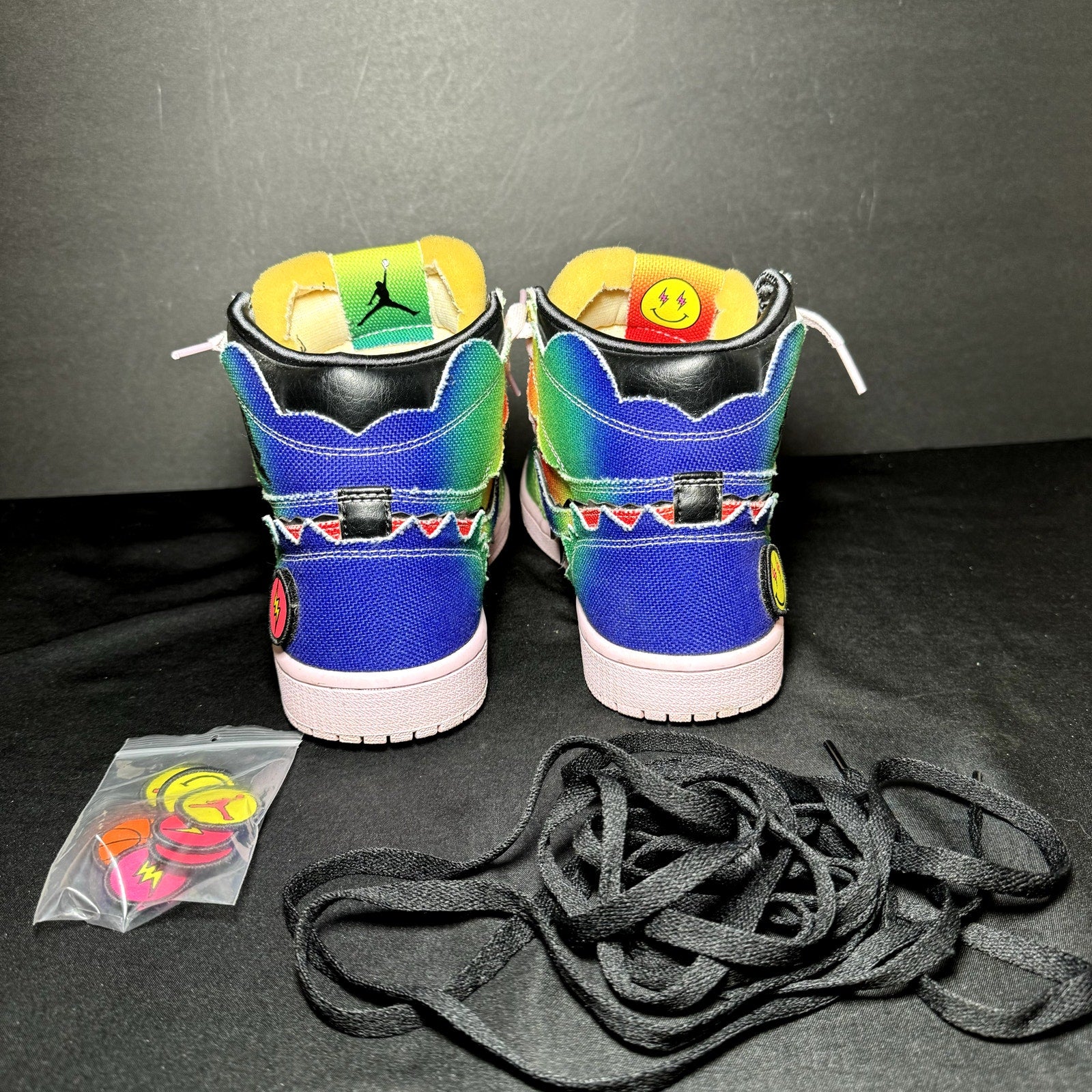 J. Balvin x Air Jordan 1 Retro OG High Colores Y Vibras Men's Shoes - Size 8