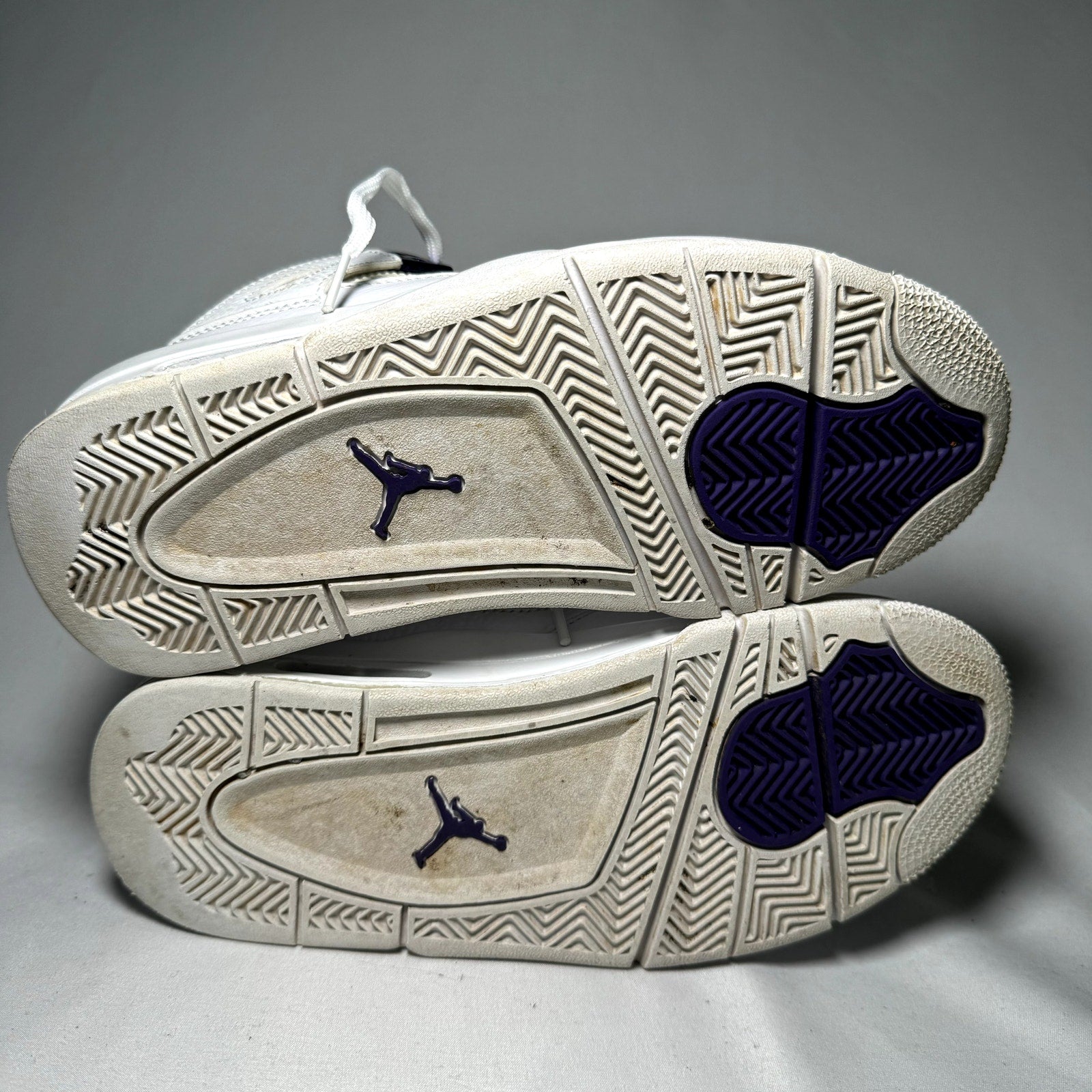 Air Jordan 4 Retro GS Purple Metallic Kids Shoes - Size 6