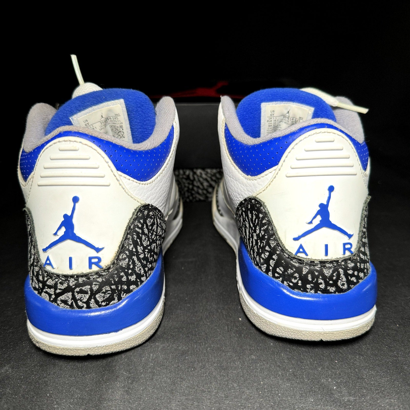 Air Jordan 3 Retro GS Racer Blue 2021 Kids Shoes - Size 6