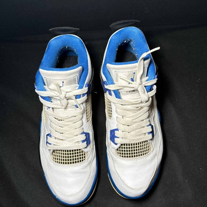 Air Jordan 4 Retro GS Motorsports Kids Shoes - Size 7