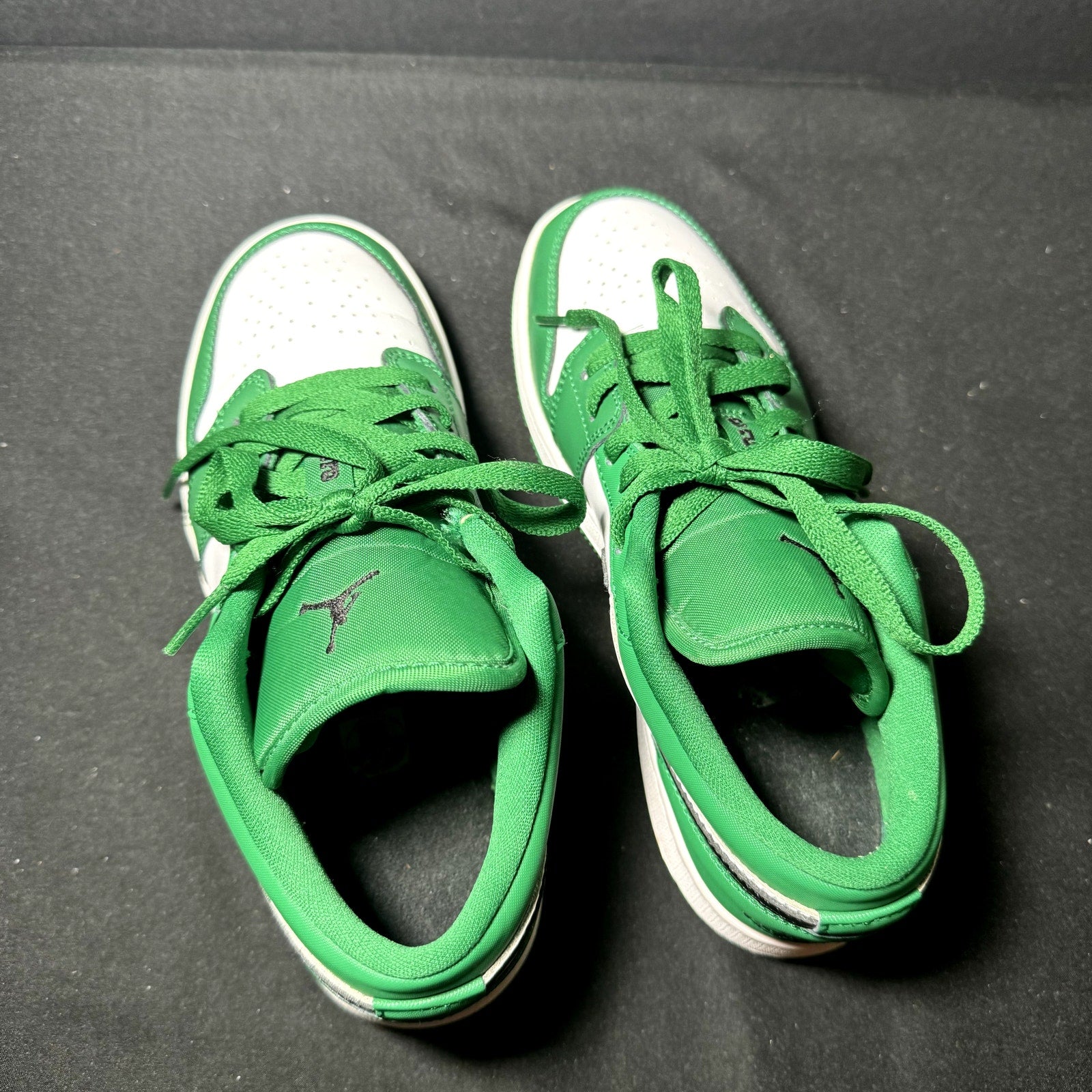 Air Jordan 1 Low GS Pine Green Kids Shoes - Size 4.5