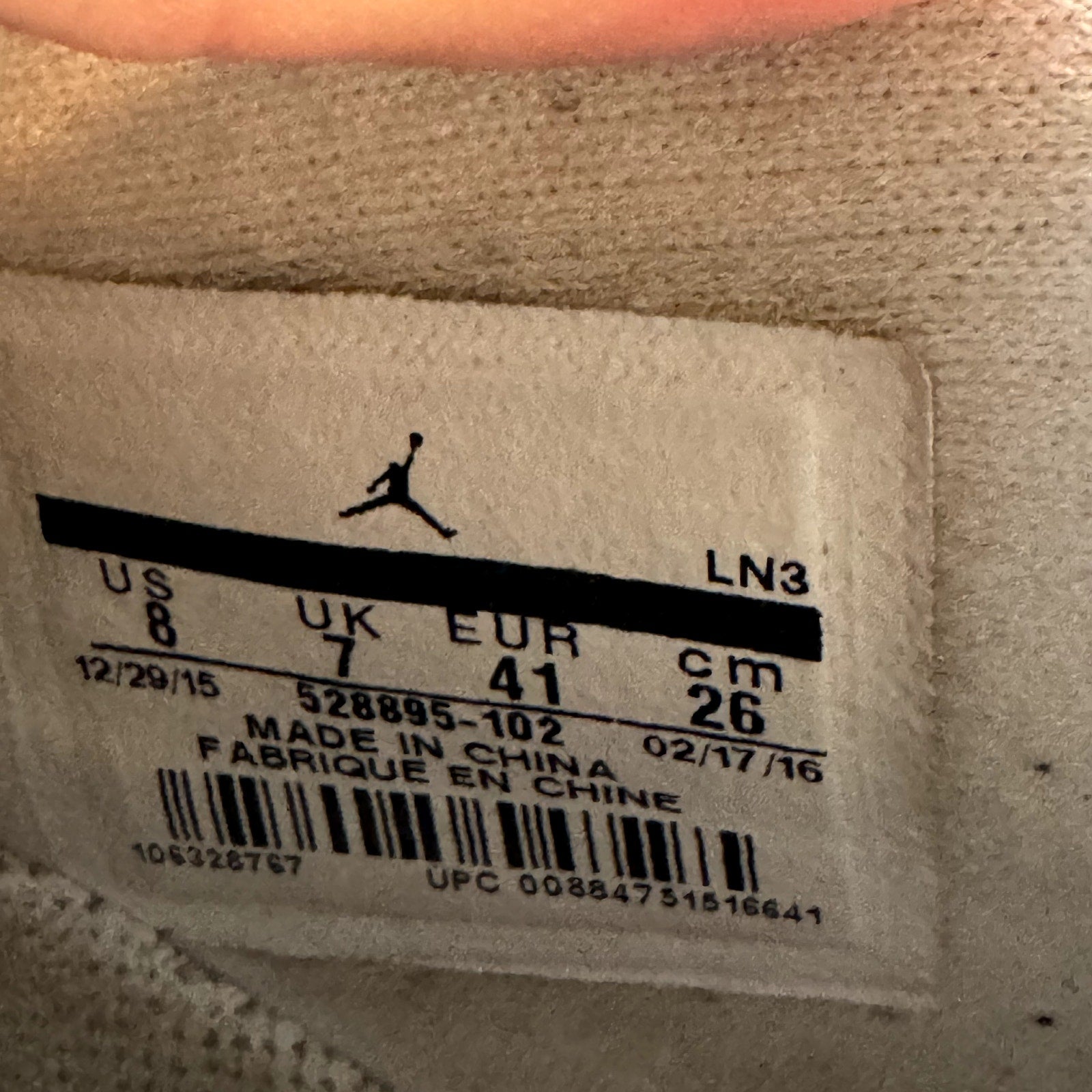 Air Jordan 11 Retro Low Cherry 2016 Men's Shoes - Size 8