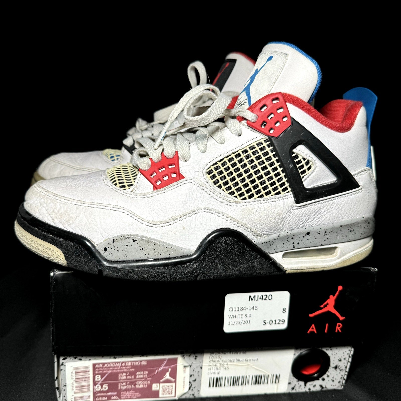 Air Jordan 4 Retro SE What The 4 2019 Men's Shoes - Size 8