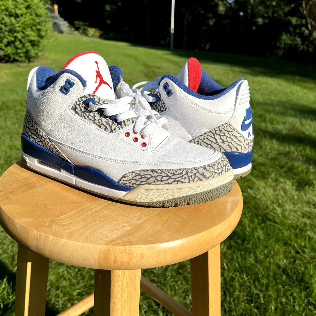 Air Jordan 3 Retro OG True Blue 2016 Men's Shoes Size 10.5