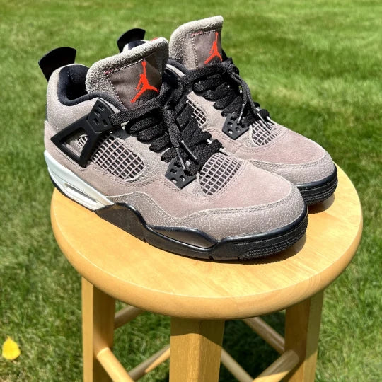 Air Jordan 4 Retro GS Taupe Haze Kids Shoes Size 7